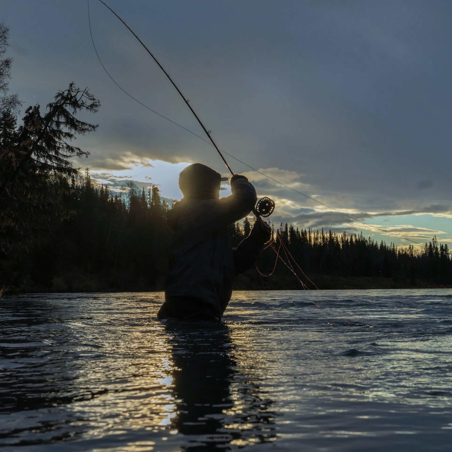 Spey casting on a Kenai Peninsula river